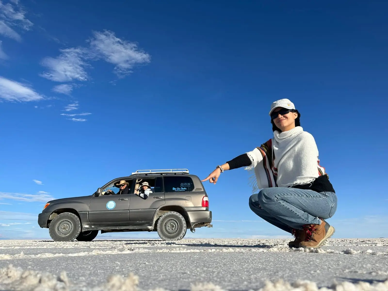 Mujer con 4x4